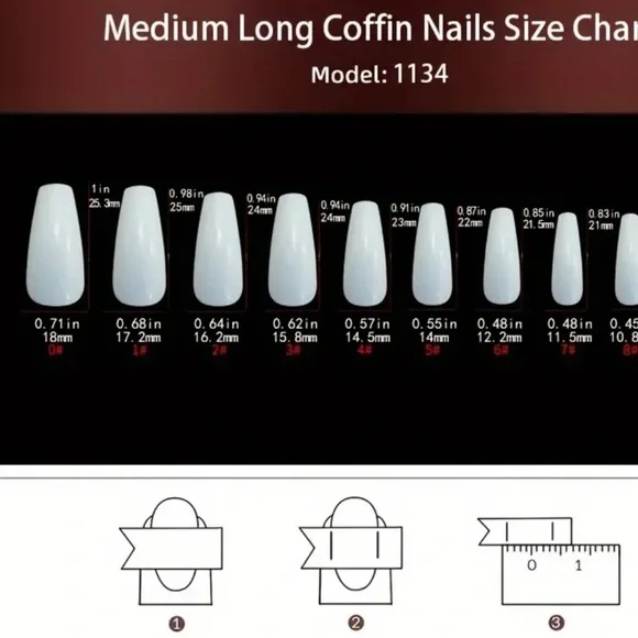 NEW Pastell Pink Blue Green Long Coffin Paint Drip Nails - Picture 3 of 6